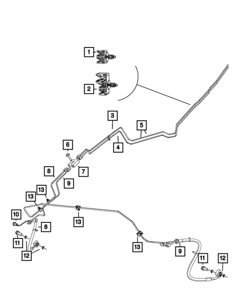 Hydraulic Control Unit, Brake Tubes and Hoses for 2019 Ram 1500 Classic #1