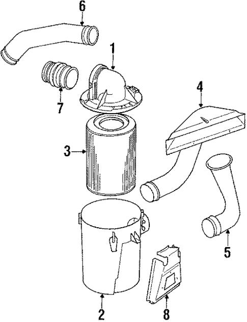 Air Intake for 1990 Saab 900 #0