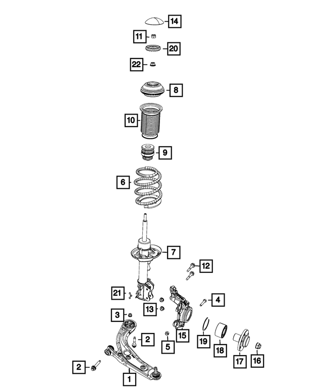 68201414AA - : Hex Nut for Mopar Image