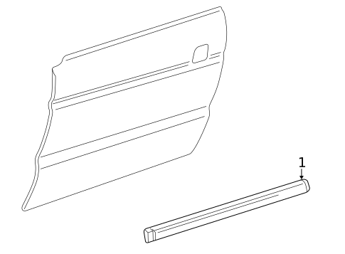 Exterior Trim - Door for 2003 Land Rover Freelander #0