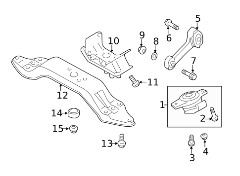 Engine & Trans Mounting for 2021 Subaru Forester #0
