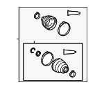 442801040 - Suspension: Boot Kit for Toyota: Corolla, Matrix Image