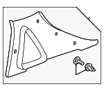 4487021 - Body: Pillar Trim for Saab: 9-3, 900 Image
