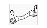 1J0145840H - Cooling System: Air Tube for Volkswagen Image