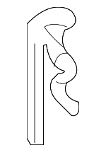 46911S70003 - Body: Yoke Cotter Pin for Honda: Accord, Civic, Clarity, CR-V, HR-V, Insight, Odyssey, Passport, Pilot Image