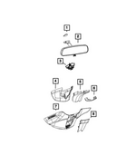 68381527AB - Glass: Inside Rear View Mirror for Mopar Image