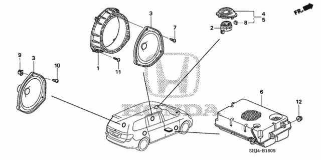Speaker for 2007 Honda Odyssey #0
