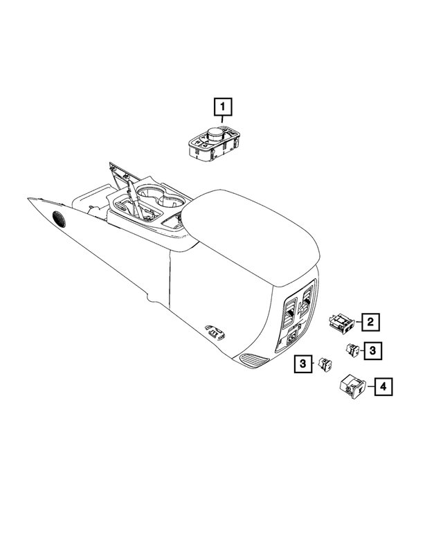 68299415AA - Electrical: Transfer Case Switch for Mopar Image