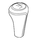 25117896884 - Body: Shift Knob for BMW: 325Ci, 330Ci, 528i, 528i xDrive, 528xi, 535i, 535i xDrive, 535xi, 550i, 650i, M3, M5, M6, X3 Image