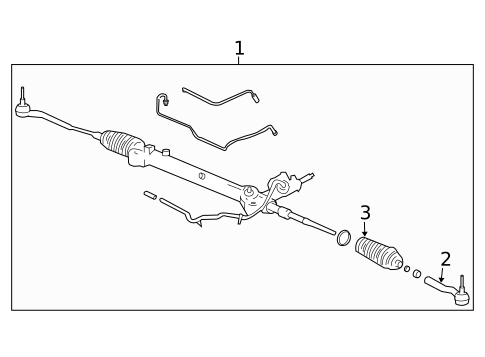 Steering Gear & Linkage for 2008 Cadillac SRX #0