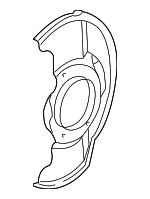 43120S9AE01 - : 2005-2006 Honda CR-V - Plate L Parking Brake Back for Honda: CR-V Image