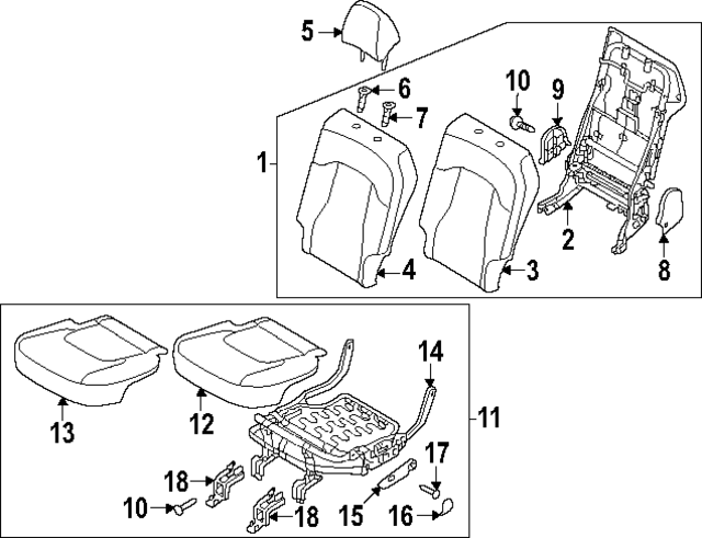 89160DW010FG5 - : Cushion Cover for Kia Image