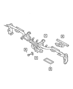 5122403AA - Instrument Panel and Radios and Consoles: Instrument Panel Frame for Mopar Image