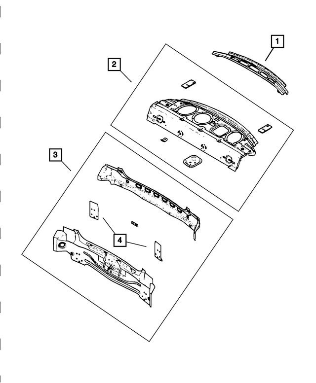 68037870AK - Body Sheet Metal Except Doors: Rear Shelf Panel for Mopar Image image