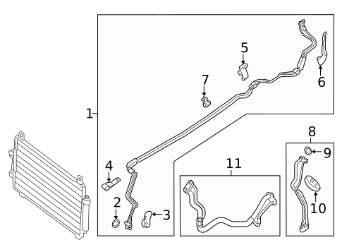 Rear AC Lines for 2013 INFINITI JX35 #0