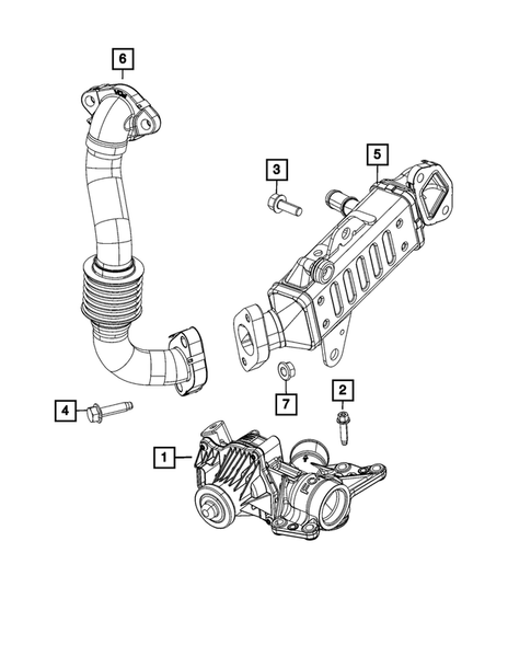 EGR Cooling System for 2018 Jeep Wrangler #0