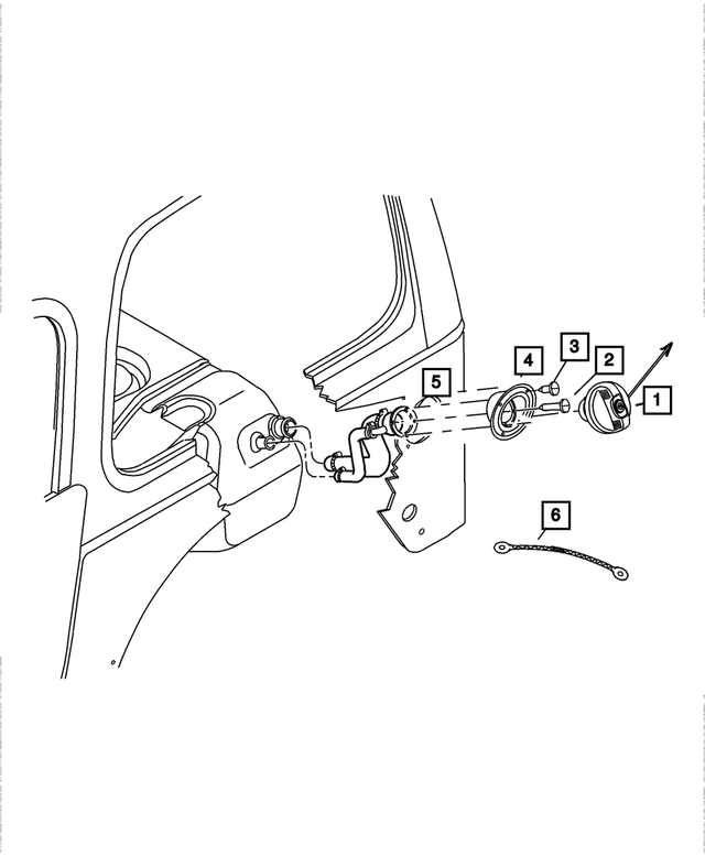 52100495AK - Fuel: Fuel Filler Tube for Mopar Image