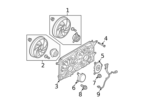 Cooling Fan, Clutch & Motor for 2006 Buick Rendezvous #0