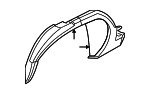 55346388 - Body: Inner Wheelhouse for Dodge: B150, B1500, B250, B2500, B350, B3500 Image