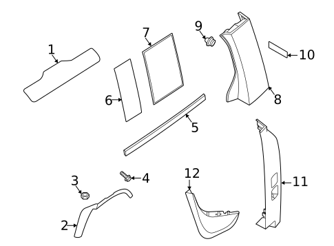 Exterior Trim - Quarter Panel for 2020 Land Rover Defender 110 #0