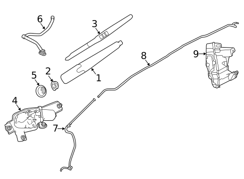 Wiper & Washer Components for 2022 Land Rover Discovery Sport #1