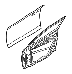 76003DO000 - Body: Door Shell for Kia Image
