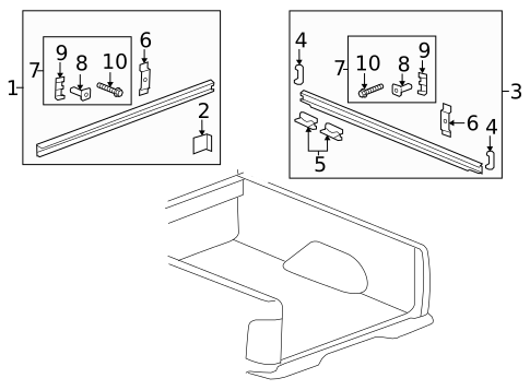 Box Rails for 2011 Chevrolet Silverado 3500 HD #0