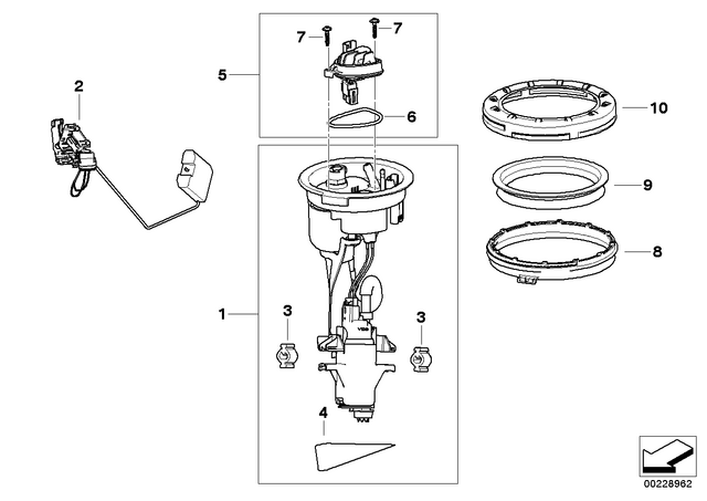 16147724843 - : Fuel Pump Unit Without Lever Sensor for BMW-Motorrad Image