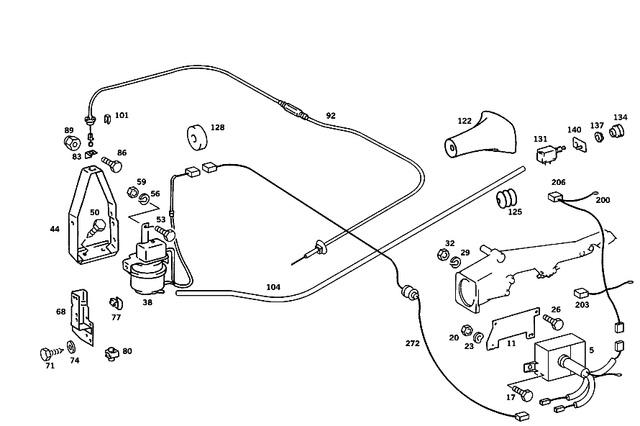 1079973382 - Electrical Equipment and Instruments: Hose for Mercedes-Benz: 450SL, 450SLC Image
