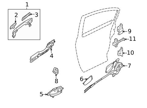 Rear Door for 2011 Nissan Altima #0