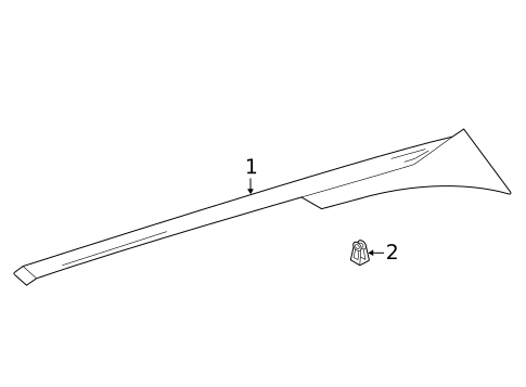 Exterior Trim - Quarter Panel for 2018 Buick Enclave #0