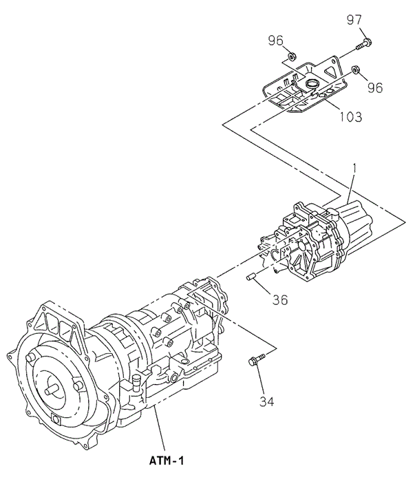 AT Transfer for 2002 Honda Passport #0