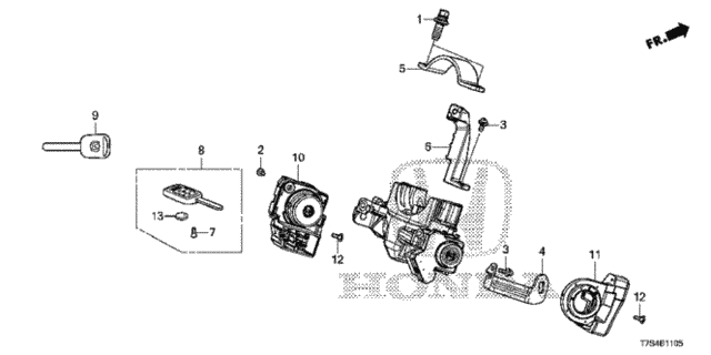 Key Cylinder Components for 2019 Honda HR-V #0