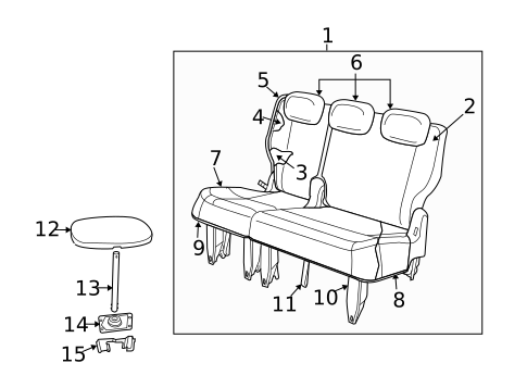 Third Row Seats for 2009 Dodge Grand Caravan #0