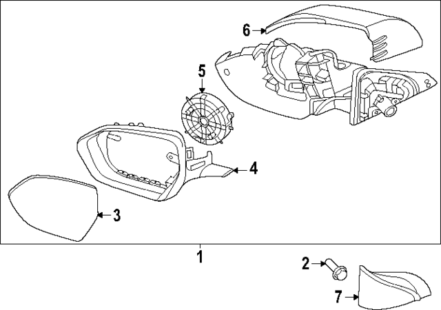 87610BE000 - : Mirror Assembly for Hyundai Image