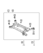 68254132AA - Rear Suspension: Washer for Chrysler: Pacifica, Voyager Image