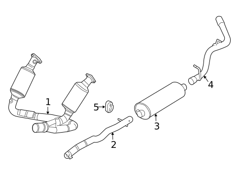 Exhaust Components for 2011 Ram Dakota #0