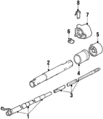 7831491 - Steering: Shift Tube for Chevrolet: El Camino, Monte Carlo | GMC: Caballero | Oldsmobile: Cutlass Calais, Cutlass Cruiser, Cutlass Salon, Cutlass Supreme | Pontiac: Bonneville, Grand Prix Image