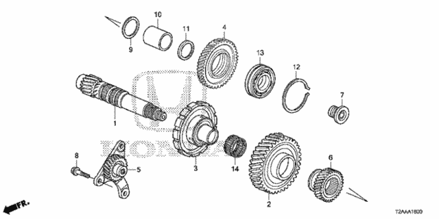 AT Countershaft (V6) for 2017 Honda Accord #0