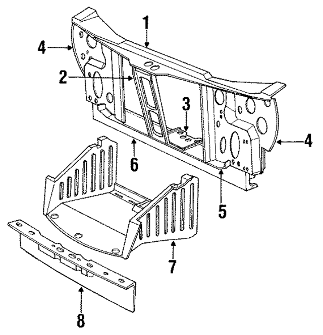 4490832 - Cooling System: Front Crossmember Bracket for Mopar Image