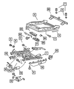 5099562AA - Interior Trim: Seat Adjuster, Left Hand Drive, Driver Side for Chrysler: Crossfire Image