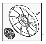 ERR4959 - : 1999-2002 Land Rover Discovery - Fan Assembly for Land Rover: Discovery Image