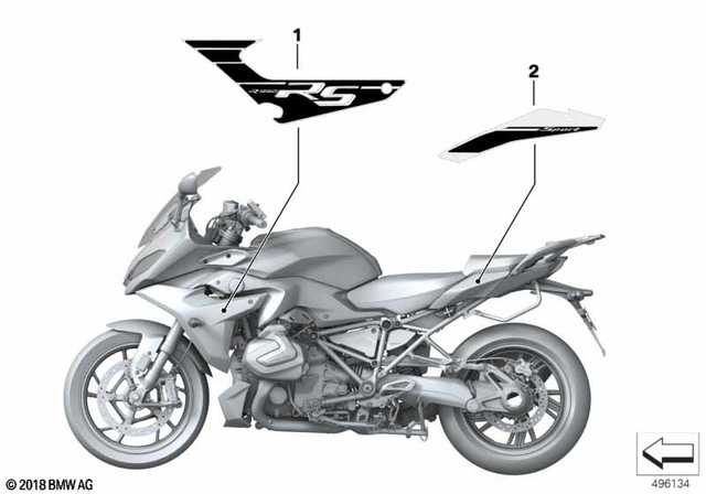 51148406431 - Body Equipment: Decor, Left -  for BMW-Motorrad Image