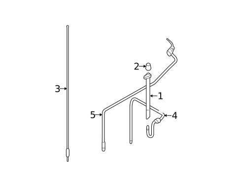 Antenna & Radio for 2005 Mercury Montego #1