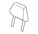 81140SNEA21ZA - : 2006-2008 Honda Civic - Headrest Assembly Front *NH598L* (Atlas Gray) for Honda: Civic Image