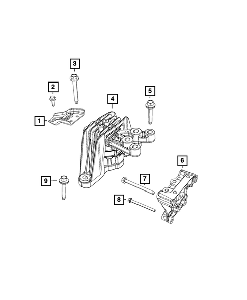 Engine Mounting for 2019 Chrysler Pacifica #3