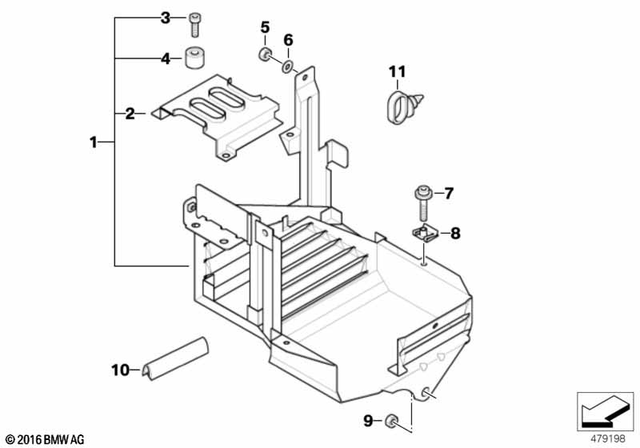 61212305669 - : Bracket for BMW-Motorrad Image