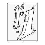 85845D2000NNB - : Lower Center Pillar Trim for Hyundai Image