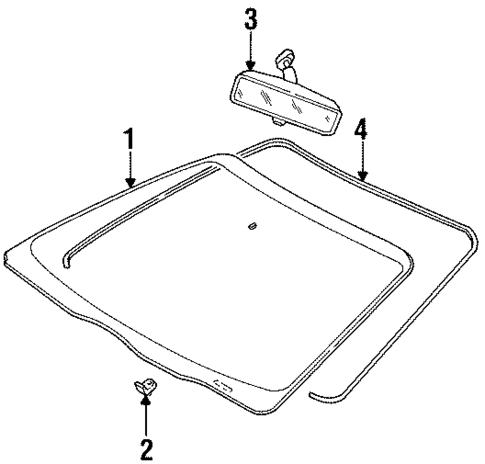 Reveal Moldings for 1996 Ford Taurus #0