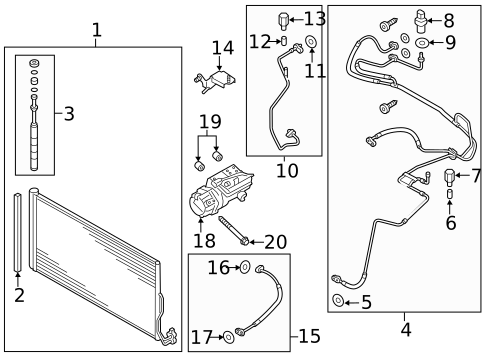 Condenser, Compressor & Lines for 2025 Volkswagen ID. Buzz #5